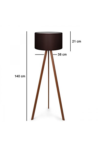 Hediyeler Kapında Kahverengi Ahşap Lambader