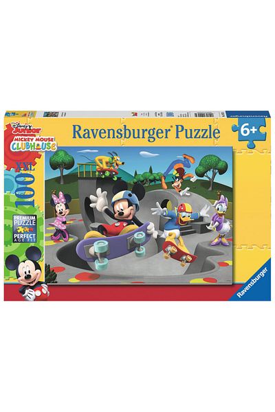 RAVENSBURGER Puzzle Mickey Cu Skateboard, 100 Pieces