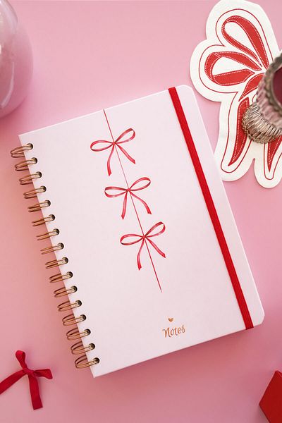 Matt Notebook A5 15x21 سم حلزوني مرن متقلب غير مؤرخ مذكرة مذكرة القوس