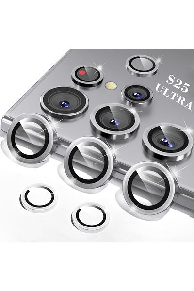 AWH Camera Lens Protector for S25 Ultra, Tempered Glass, Aluminum Edge, Anti-Scratch