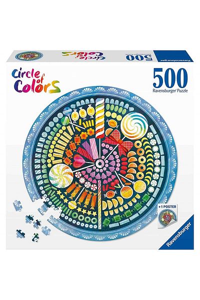 RAVENSBURGER Candy Circle Puzzle, 500 Pieces