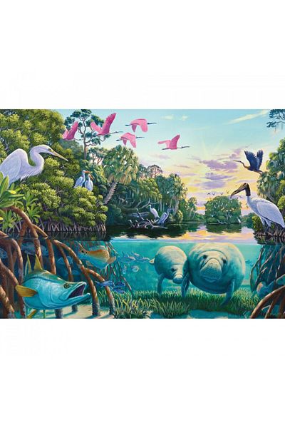 RAVENSBURGER Puzzle Lamantini, 500 Piese