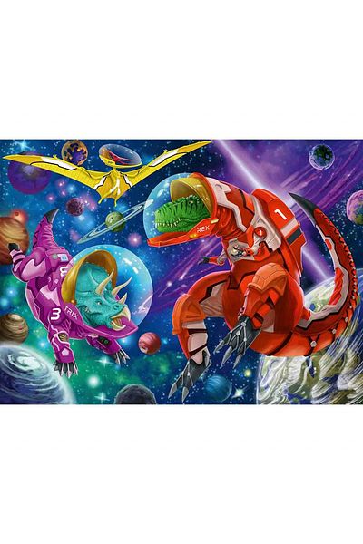 RAVENSBURGER Dinosaurs in Space Puzzle, 200 Pieces