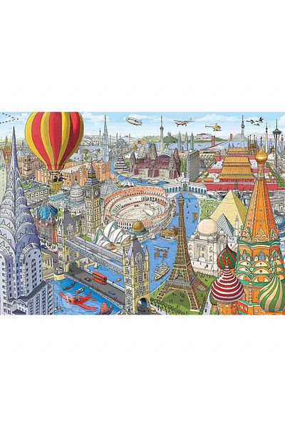 RAVENSBURGER Puzzle Ocolul Pamantului In 80 De Zile, 1000 Piese