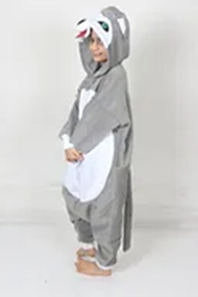 Kadıköy Kostüm Children's Kigurumi Siberian Wolf Costume Animal Costume