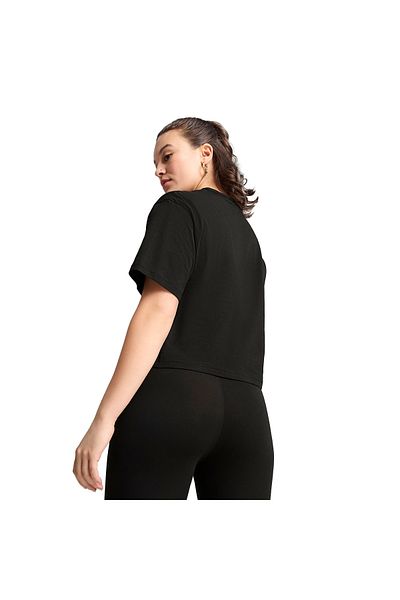 Puma Class Relaxed Crop дамска черна тениска в ежедневен стил 68503001