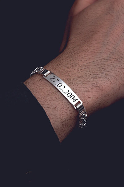 vogutima jewelery&silver by timuçin mavili Erkek Gümüş Bileklik - 6mm Euro Kr...