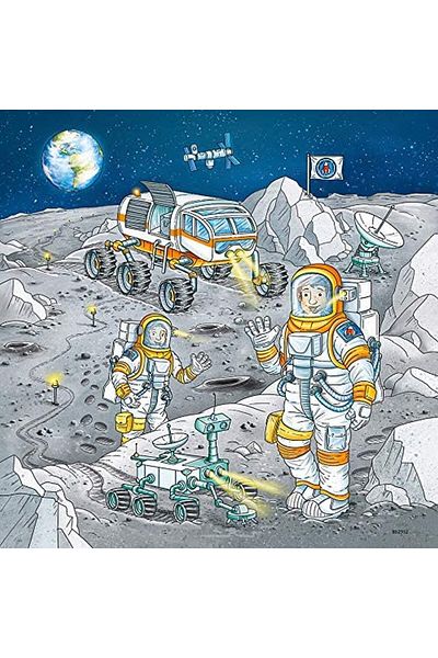 RAVENSBURGER Puzzle Tom and Mia in Space, 3X49 Pieces