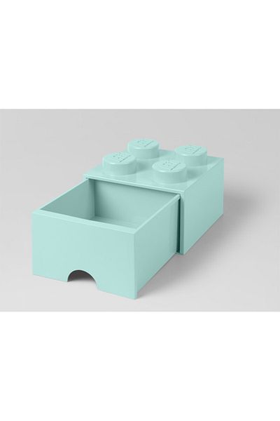 LEGO LEGO 2x2 storage box with drawer, aqua