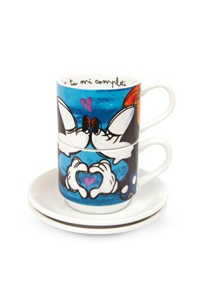 Egan Italy Love Sweet Love 2’li Mavi Espresso Fincan Seti