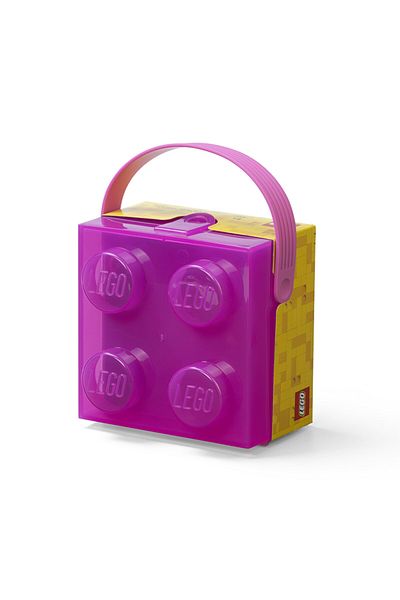 LEGO LEGO box 2x2 - transparent purple