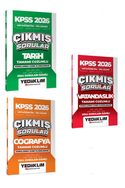 Yediiklim Yayınları Yediiklim Yayınları KPSS 2026 Ortaöğretim-Önlisans Genel ...