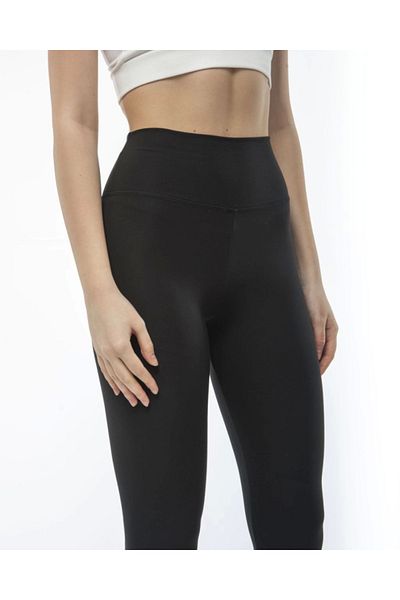 leyla sanat sanata yeni bir bakış açısı Leyla Art a New Perspective on Art High Waist Sports Straight Leggings - Black