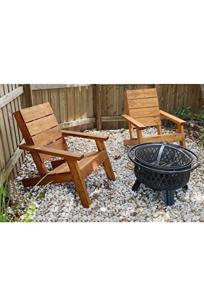 WOODENSA Ahşap Bahçe Teras Dinlenme Koltuğu ,ahşap Bahçe Sandalyesi