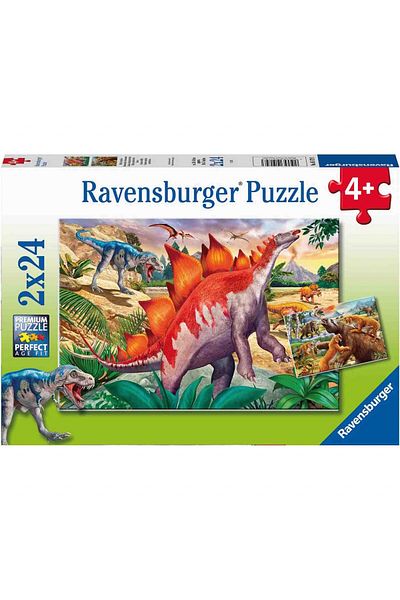 RAVENSBURGER Puzzle Animale In Salbaticie, 2X24 Piese