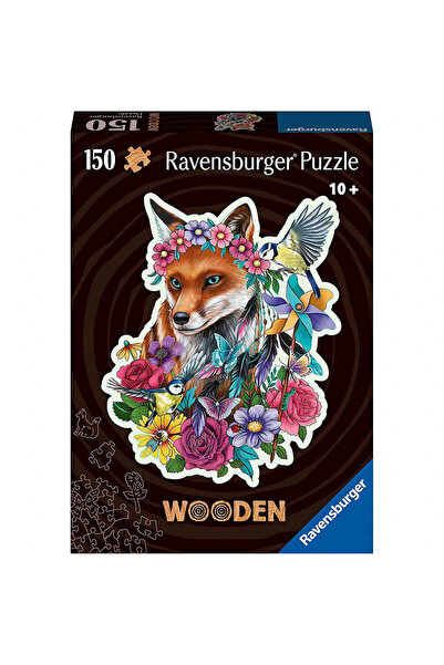 RAVENSBURGER Puzzle Lemn Contur Vulpe, 150 Piese