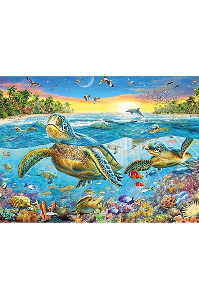 RAVENSBURGER Turtles Puzzle, 100 Pieces