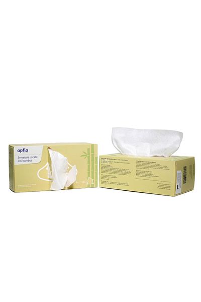 APFIA CARE Hypoallergenic & biodegradable bamboo napkins, Apfia Care, 100 pcs