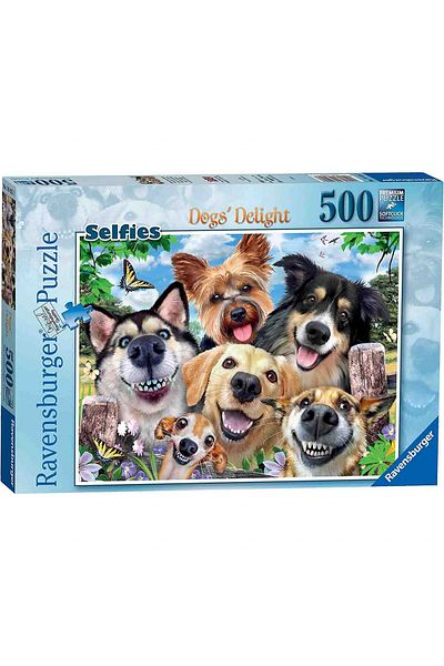 RAVENSBURGER Puppy Selfie Puzzle, 500 Pieces