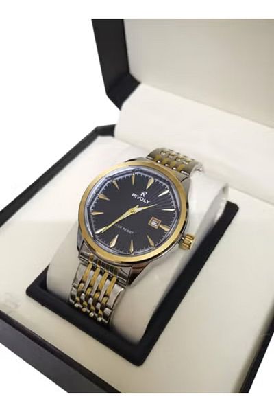 Rivoly Fashionable Men's Watch with Date in Stainless Steel