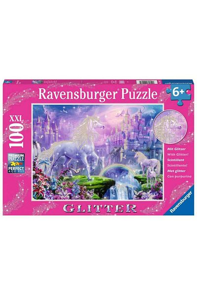 RAVENSBURGER Glitter Unicorn Puzzle, 100 Pieces