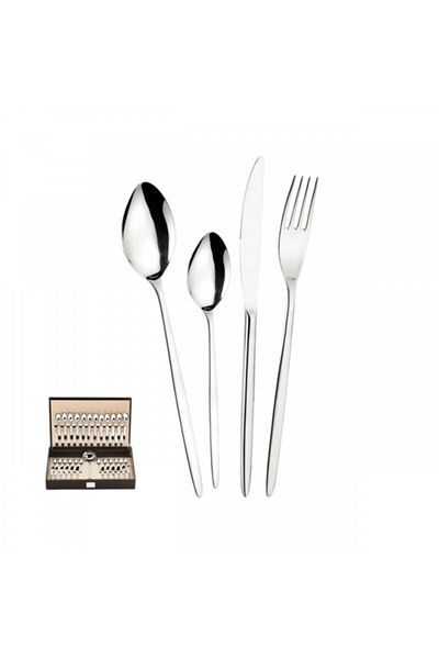 Pintinox Cutlery set, Pintinox Olivia, 49 pieces + wooden gift box