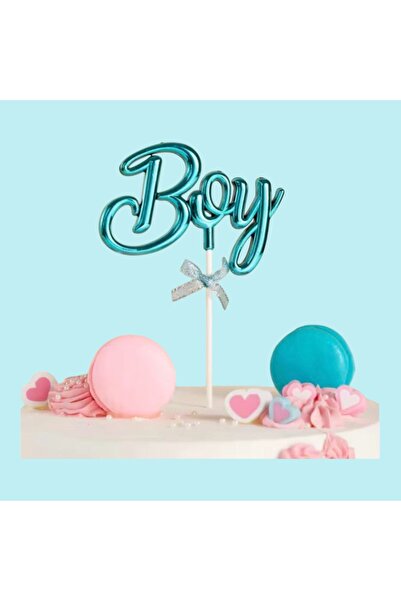 Behind party store شريط تزيين كيك أزرق ارتفاع 17 سم