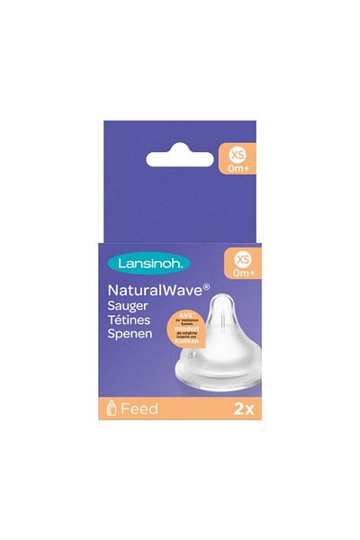 Lansinoh Tetina NaturalWave® XS, Lansinoh, 2 buc