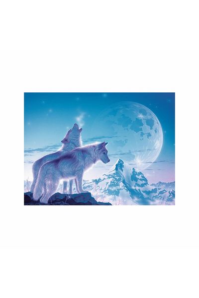 RAVENSBURGER Puzzle Wolves at Sunset, 1500 Pieces