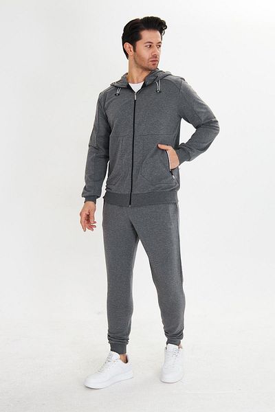 Marco Ferry Σετ ανδρικής φόρμας - Cotton Hooded Anthracite 5746-A