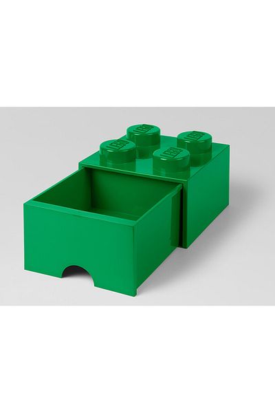 LEGO LEGO 2x2 storage box with drawer, green