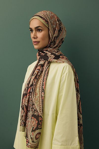 Qef Summer Shawl - Jade Brown Deluxe
