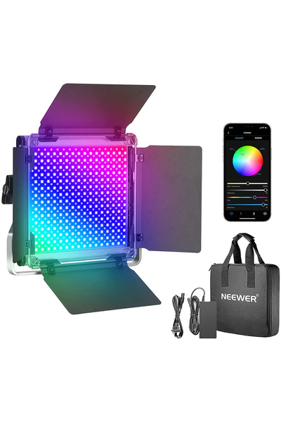 NEEWER Panou Neewer RGB 660 LED, trepied inclus,gentuta de transport