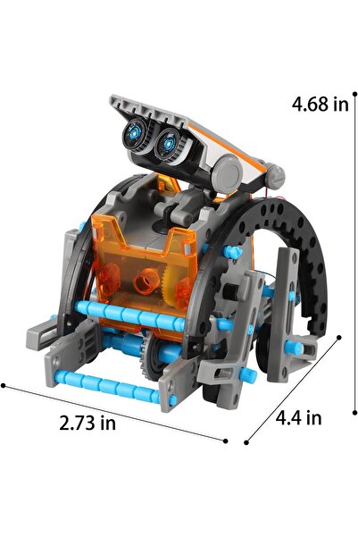 fulina 12 in 1 Educational Solar Robot, 190 Pieces, STEM Kit - 12 in 1 Educational Solar Robot, 190 Pieces