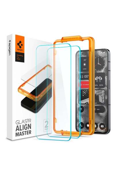 Spigen Nothing Phone 2 Cam Ekran Koruyucu Kolay Kurulum GLAS.tR AlignMaster (...