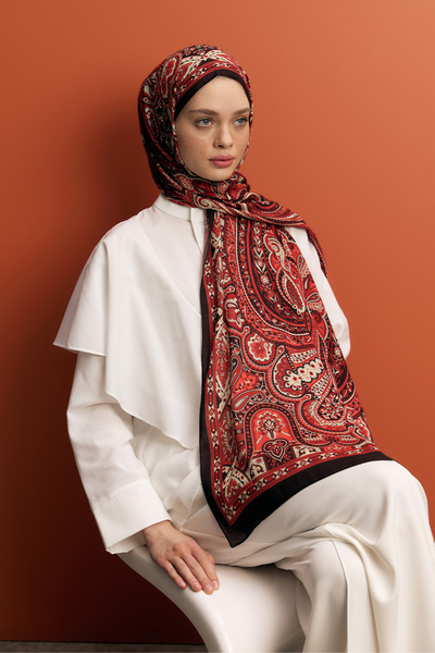 Qef   Deluxe Summer Shawl - Name Alice, Red Color