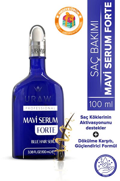 Uraw Blue Serum Forte |   Anti-Hair Loss, Strengthening and Fast Growth Hair Serum