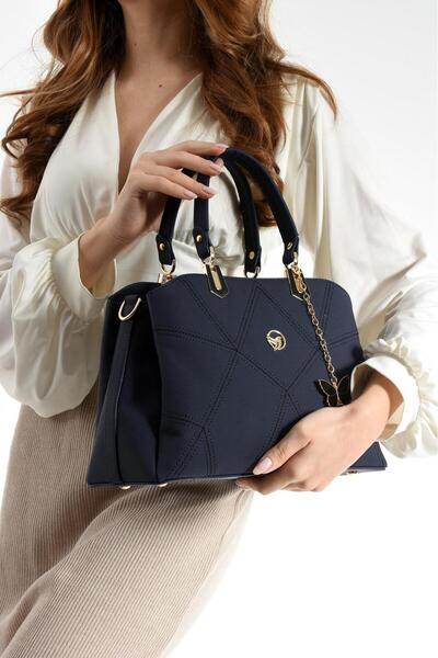STYLE BAGS STYLEBAGS Rana Lacivert Kadın Omuz Ve Çapraz Çantası 21x30 Ebatında