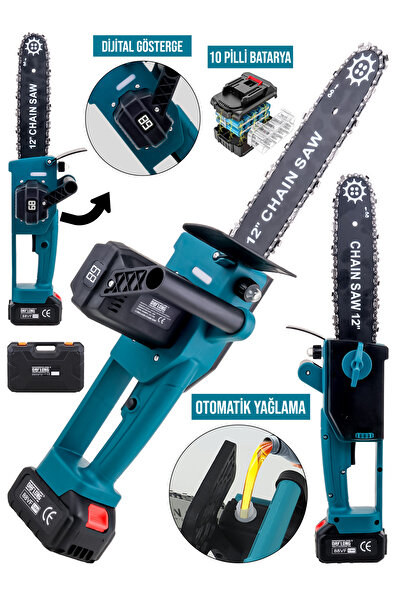 DAFLONG YENİ NESİL KÖMÜRSÜZ 12 INCH DİJİTAL GÖSTERGELİ OTOMATİK YAĞLAMALI ODU...