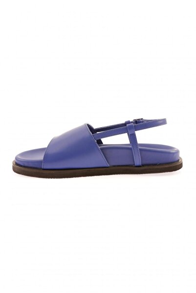 DGN Sax Blue Women's Thick Strappy Sandals