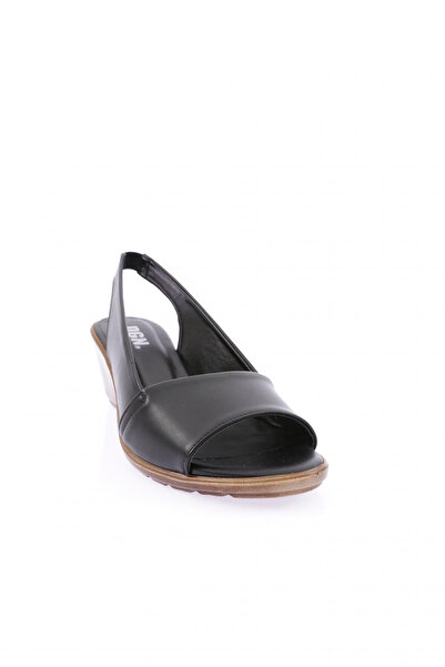 DGN Women's Black Sandals - Wedge Sole 822103138