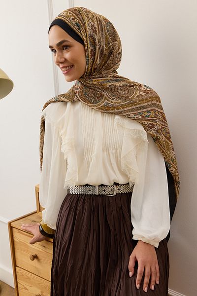 Qef Summer Deluxe Shawl - Noa Kahve