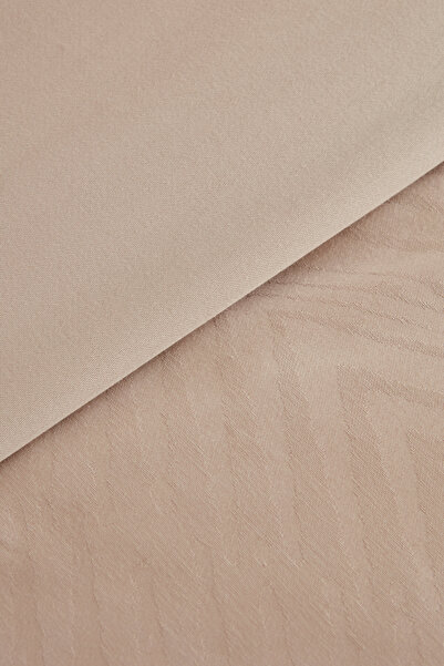 Karaca Home Σετ παπλωματοθήκης μπεζ χρώματος Charm Sion 100% βαμβακερό ζακάρ σατέν king size