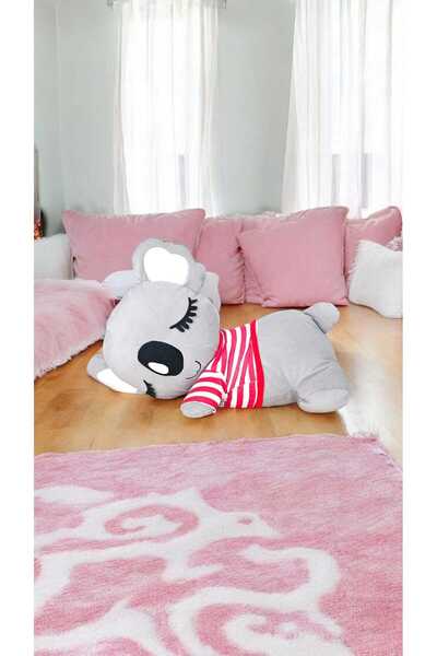 Hey Me Lisa Sevimli Gri Koala 65 Cm Peluş Oyuncak Ve Uyku Arkadaşı Yastık