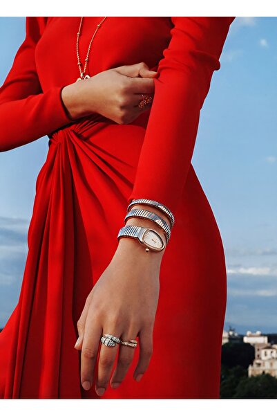 Raymond Rym-010466 Yılan Model Kadın Kol Saati - %100 Çelik Kasa Ve Kordon - 2 Yıl Garanti