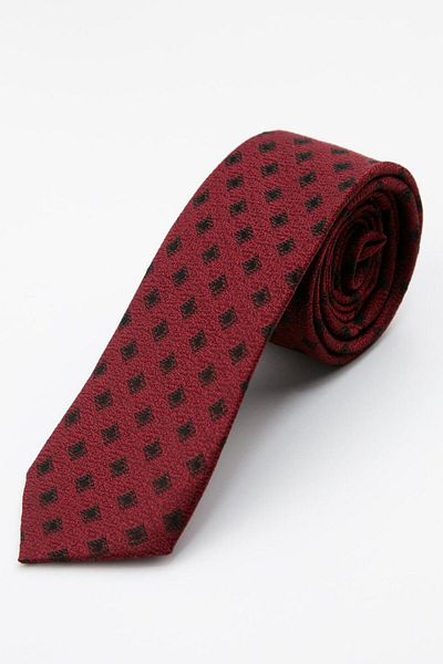 SIRRI Square Patterned Classic Tie and Handkerchief Set for Boys 2-13 Years 5Cmx110Cm