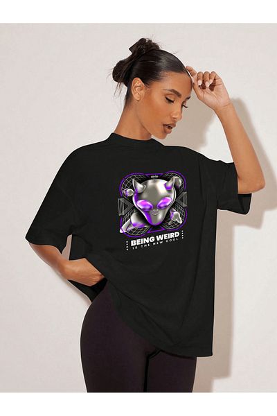 uyguntarz Μπλουζάκι με στάμπα Unisex Being Weird Design