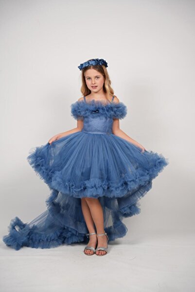 MONİTA Kuyruk Detaylı Kız Çocuk Abiye Elbise