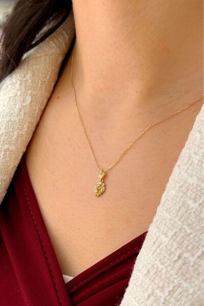 SEYHAN KUYUMCULUK 14 Ayar Altın Aslanlı Kolye