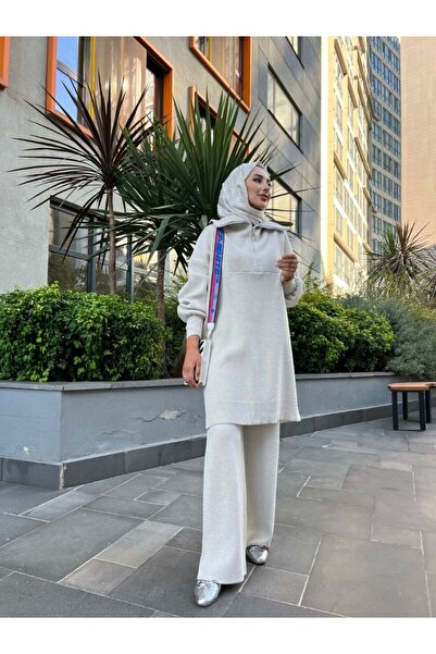 müqofficial Glitter Pattern Knitwear Set